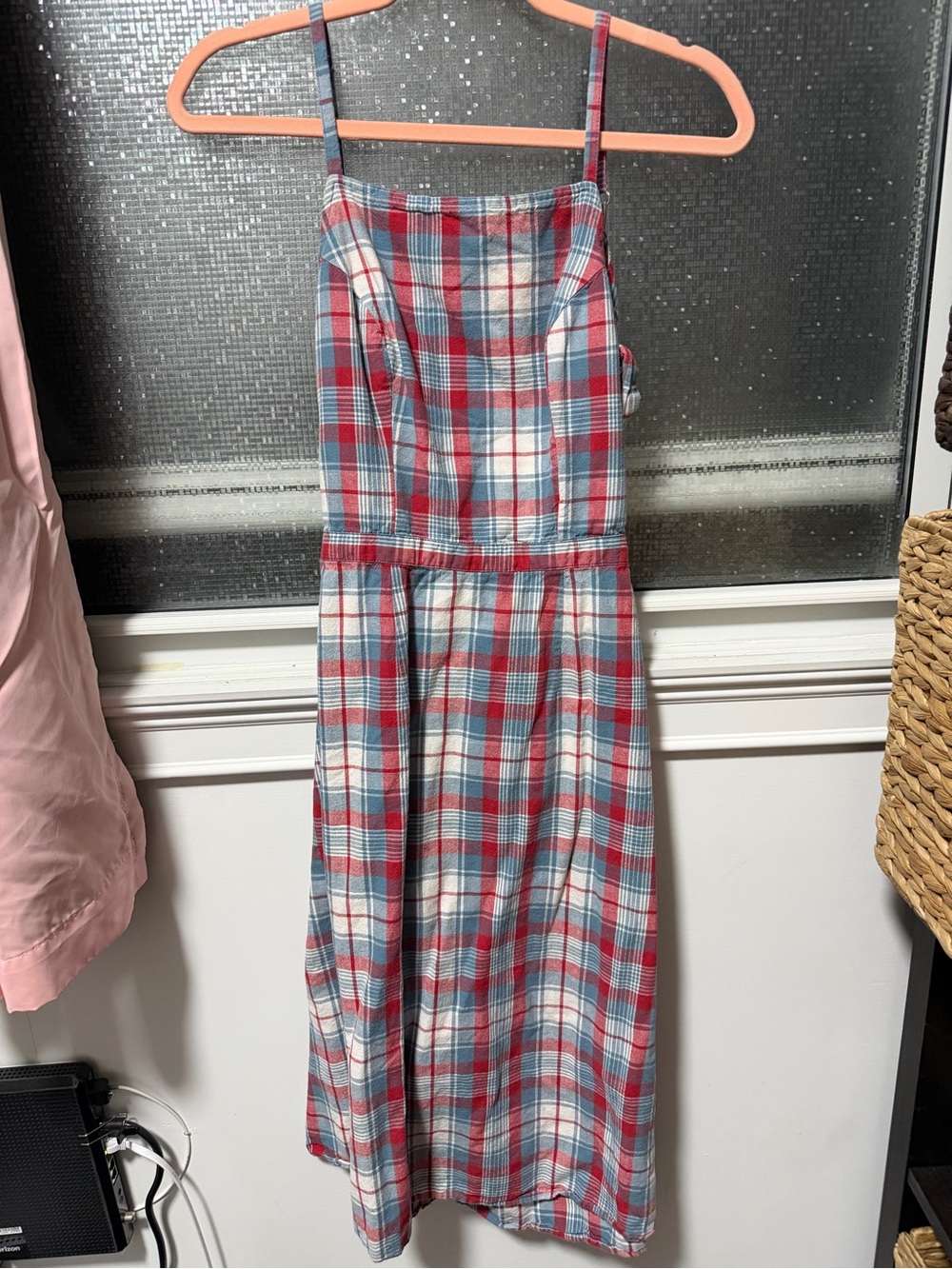 4th of July Red & Blue Plaid Sundress